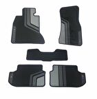 Bmw F30 Lüks Kauçuk Lateks Siyah Gri Oto Paspas