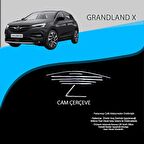 Opel Grandland X Krom Cam Çerçevesi 12 Parça