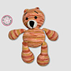 Uretti - gülnur 2184 El Yapımı Amigurumi Renkli Ayı 34cm- Somon