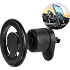 Magsafe Uyumlu Kancalı Manyetik Araç İçi Telefon Tutucu Tüm Cihazlarla Uyumlu