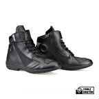 4Riders City EVO CE Sertifikalı Korumalı Motosiklet Botu Siyah