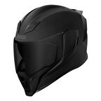 Icon Airflite Dark Kapalı Motosiklet Kaskı Mat Siyah