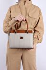 Silver Polo  Kadın Omuz Çantası 826-33267 SILVER POLO Kadın ÇANTASI M132 BEJ-MAT TABA
