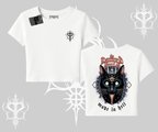Gothic Cat Made in Hell Baskılı Sweatshirt Babby Tee Tshirt