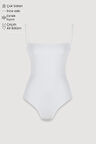 Çıtçıtlı İnce Askılı Bodysuit Ekru