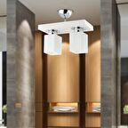 Kare 2Li Modern Plafonyer Genç Odası MutfakYatak Odası Avize