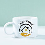 Kurumsal Firmalara Özel Logolu Seramik Motto Kahve Fincanı