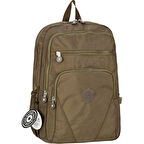 DZC KUZRNLER AVM VİZON bej KRINKIL OKUL SIRT ÇANTASI DAYANIKLI ÇOK GÖZLÜ GÜNLÜK SPOR UNISEX  