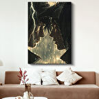 Yağmurda Karşılaşma - Dramatik An Anime Kanvas Tablo