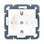 Viko Karre Beyaz Topraklı Çocuk Korumalı Priz Mek. - 12 Adet