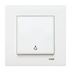 Viko Karre Beyaz Light + Çerçeve