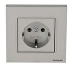 Netelsan Byobu Antrasit Top. Priz + Çerçeve 