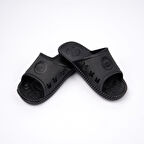  Kenarları Tavşan Desenli Unisex Çocuk Terlik Yazlık Çocuk Terliği - Siyah