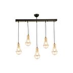 Ciri 5 Li Sıralı Gold Kaplama Tel Sarkıt Modern Genç Odası Mutfak Oturma Odası Salon Sarkıt Avize 