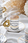 Acar Lucetta 6 Kişilik Kahve Fincanı Takımı - 90 ml