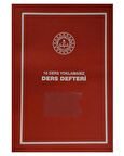 Ders Defteri 10 Dersli Yoklamasız Lise Kırmızı Plastik Kapak