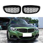 S-Dizayn Bmw 3 Serisi GT F34 GT Ön Panjur Böbrek Parlak Siyah Piano Black Diamond Model 2012-2017