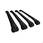 Renault Trafic 2001-2014 Arası ile uyumlu ACE-1 Ara Atkı Tavan Barı SİYAH 4 ADET BAR