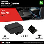 S-Dizayn Seat Ibiza ABS Vidalı Kol Dayama Kolçak Siyah 2017 Üzeri A+Kalite