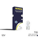 Niken 12V T10 Park Ampulü (W5W)W2.1X9.5D 10 LU