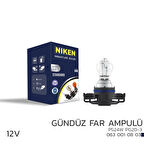 Niken 12V PS24W Gündüz Far Ampulü (PG20-3) 10’Lu