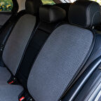 Oto Arka Koltuk Sırt Koruyucu Kılıf Füme Universal 2 Parça A+ Kalite