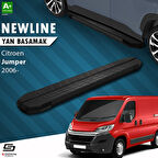 S-Dizayn Citroen Jumper 3 Kısa Şase NewLine Siyah Yan Basamak 203 Cm 2006-2022 A+ Kalite