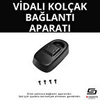 S-Dizayn Fiat 500X ABS Vidalı Kol Dayama Kolçak Alt Adaptör 2014 Üzeri A+Kalite