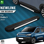 S-Dizayn Fiat Doblo 3 Uzun Şase NewLine Krom Yan Basamak 213 Cm 2023 Üzeri A+ Kalite