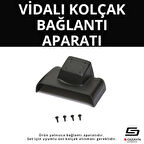 S-Dizayn Ford Focus 3 ABS Vidalı Kol Dayama Kolçak Alt Adaptör 2011-2014 A+Kalite