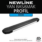 S-Dizayn Newline Krom Yan Basamak Profil 183 Cm Etekli 36lık