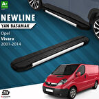 S-Dizayn Opel Vivaro A Uzun Şase NewLine Krom Yan Basamak 263 Cm 2001-2014 A+ Kalite