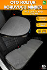 S-Dizayn Oto Koltuk Koruyucu Alt Minder Füme Universal 2+1 Parça Ön Arka A+ Kalite