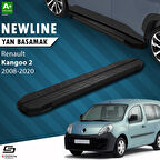 S-Dizayn Renault Kangoo 2 Uzun Şase NewLine Siyah Yan Basamak 223 Cm 2008-2020 A+ Kalite