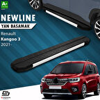 S-Dizayn Renault Kangoo 3 Uzun Şase NewLine Aluminyum Yan Basamak 223 Cm 2021 Üzeri A+ Kalite