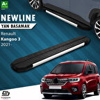 S-Dizayn Renault Kangoo 3 Uzun Şase NewLine Krom Yan Basamak 223 Cm 2021 Üzeri A+ Kalite