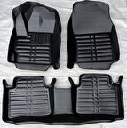 Citroen C5 Aircross Uyumlu 2020 Sonrası 5D Havuzlu Karbon Dizayn Paspas Seti