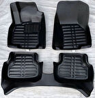 Audi A3 8V HB ve Sedan Uyumlu 2013-2020 5D Havuzlu Karbon Dizayn Paspas Seti