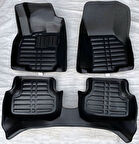 Volkswagen T-Roc Uyumlu 2019 Sonrası 5D Havuzlu Karbon Dizayn Paspas Seti