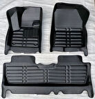 Peugeot 5008 Uyumlu 2023 Sonrası 5D Havuzlu Karbon Dizayn Paspas Seti