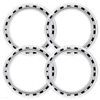 Chevrolet Uyumlu 14 Jant At Desenli Lastik Yanağı Beyaz Renk 1 Takım 4 Adet