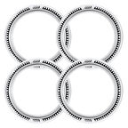 Chevrolet Uyumlu 13 Jant B-B-S Testere Lastik Yanağı Beyaz Renk 1 Takım 4 Adet