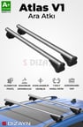 S-Dizayn Citroen C5 Estate S-Bar Atlas V1 Ara Atkı Tavan Taşıyıcı Barı Gri 120 Cm 2004-2008 A+ Kalite