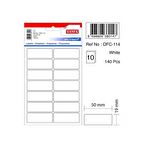 Tanex Ofc-114 Beyaz Ofis Etiketi 19X50 Mm 10 Syf-140 Adt