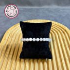 Uretti - Tuğba 6667  1285 El Yapımı Pembe Kuvars Doğal Taş Kadın Bileklik