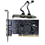 PCI 4 port seri com kart db9 rs232 com kart 2 port dahili 2 port harici