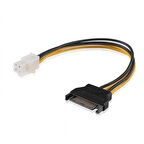 ATX 4 pin 12V power to sata 15 pin erkek power kablo 30cm