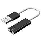 USB Harici Ses Kartı 7.1CH 3.5mm mikrofonlu kulaklık tek port girişli 
