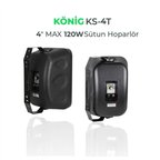 König KS-4T 4'' 120W Siyah Hoparlör 