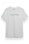 The Matrix Logo Beyaz Kısa kol Erkek Tshirt